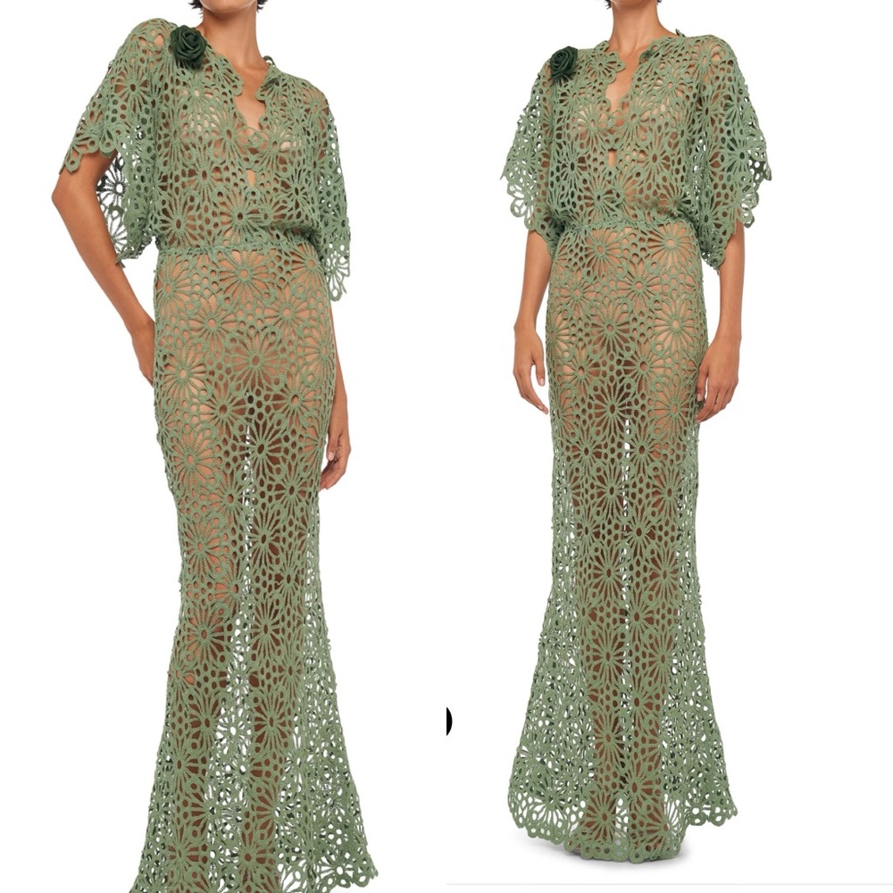 Norma Kamali Obie Gown - Green / Medium